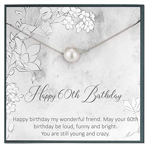 60 Year Old Birthday Gift for Woman 60th Birthday Necklace for Mom 60 Birthday Gifts for Best Friend Birthday Gifts for Sister Birthday Gifts for Wife Birthday