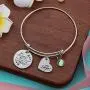Raysunfook Not Sisters By Blood But Sisters By Heart Birthstone Charm Bracelet Friendship Gift I Love You Sister Cuff Friend Jewelry
