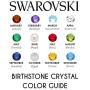 PAVOI 14K Gold Plated Swarovski Crystal Birthstone Bar Necklace | Dainty Necklace | Gold Necklaces for Women |