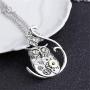 AILUOR Steampunk Gear Pendant Necklace, Punk Vintage Gothic Love Heart Owl Butterfly Bee Insect Chain Sweater Pendant Necklace Jewelry for Women Girl
