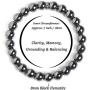 BONNY BOXX Natural Healing Gemstone Bracelet, 8mm Semi Precious Stone Bracelet for Men Women, Stress Relief Crystal Jewelry