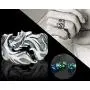 Womens Mens Ring 1Pc Women and Men Allergy Free Glow in The Dark Luminous Dragon Ring Party Gifts Womens Mens Ring 1Pc Women and Men Allergy Free Glow in The Dark Luminous Dragon Ring Party Gifts