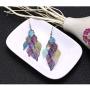 Aisansty Dangle Earrings for Women Handmade Boho Super Lightweight Chandelier Dangle Drop Earring Gold Silver Plated