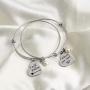 MAOFAED Mother Gift Where You Lead I Will Follow Mother Daughter Bracelet Set for Best Friend Sisters
