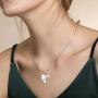 Sunflower Urn Pendant Necklace for Ashes,Sterling Silver Cremation Jewelry Forever in My Heart Memorial Keepsake Necklace Gifts