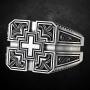 PikaLF Cross Ring for Men, Christian Religious Ring, Vintage Carved Band Rings, Retro Cross Totem Ring, Gothic Cross Amulet Ring, Punk Cross Signet Ring, Baptism Christian Jewelry Unique Gifts