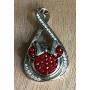 Snap Jewelry Red Minnie Mouse with Silver Plated Bow fits 18-20mm Standard Size Ginger Style Charms My Prime Gifts