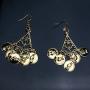 BESTOYARD Belly Dance Jewelry Set Gold Necklace Earrings for, Golden, Size Mid