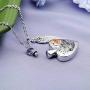 Cremation Ashes Urn Pendant Necklace Memorial Keepsake Jewelry Angel Wing Ashes Necklaces with Fill Kit