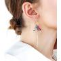 Fashion Geometric Earring Metal Dangle Bohemian Earrings Plating Gold Dangling Art Style Earrings for Women Girl Gift Jewelry