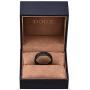 DOUX 8mm Mens Black/Silver Tungsten Carbide Ring Brushed Infinity Knot Pattern Wedding Band Comfort Fit High Polished