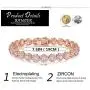 BAMOER Classic Luxury Rose Gold Plated Bracelet with Sparkling Cubic Zirconia Stones for Women Gift for Her BAMOER Classic Luxury Rose Gold Plated Bracelet with Sparkling Cubic Zirconia Stones for Women Gift for Her