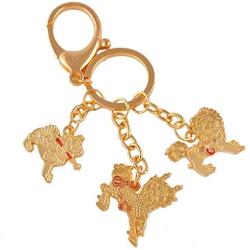 fengshuisale Feng Shui Three Celestial Guardians W Sword, Lasso,Hook Key Ring Keychain +Free Red String Bracelet W1131