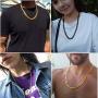 Cuban Chain Link Necklace Mens Women 6mm/9mm Wide 316L Stainless Steel Necklaces Curb Link Chains 18k Gold/Black Gun Plated Hip hop Street Jewelry