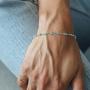 VACRONA Gold Tiny Beaded Bracelet 14K Gold Plated Chain Bracelets for Women Dainty Handmade Bracelet Adjustable Chain Jewelry Gifts