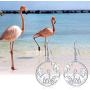 Giraffe Drop Earrings Flamingo Earrings S925 Sterling Silver Animal Dangle Earrings Tree of Life Jewelry Gifts for Women Mom Mothers Day Birthday