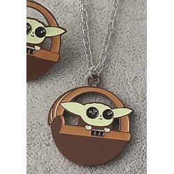 Kiaka Baby Yoda Grogu Star Wars Mandalorian Necklace for Kids and Teens