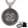 GUNGNEER Stainless Steel Interwoven Circle Celtic Knot Keel Chain Pendant Necklace Protection Infinity Jewelry GUNGNEER Stainless Steel Interwoven Circle Celtic Knot Keel Chain Pendant Necklace Protection Infinity Jewelry