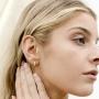 PAVOI 14K Gold Plated Sterling Silver Cubic Zirconia Huggie Hoop Earrings for Women