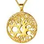 Beautlace Tree of Life Necklace Silver/18K Gold/Black Gun Plated Family Trees Pendant Charm Jewelry Gifts for Men/Women Girls