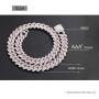 YIMERAIRE Lab Simulated Diamond Cuban Link Chain Choker for Women| 18K Gold White Gold Plated 6MM/8MM/12MM/14MM/15MM Miami Link Chain for Men, Full CZ Prong Set Link Necklace Iced Out, with Gift Box
