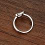 Dankadi Girl 925 Sterling Silver Ring New Mickey Shaped Rings Size 4-8# Solid Silver Material Feminine Jewelry Birthday Gift