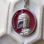 Star Wars Jewelry RockLove Planetary Medallion - Cloud City, Dark Red Matte, 28mm (SWRLBFPNK01SIL)