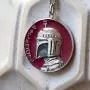 Star Wars Jewelry RockLove Planetary Medallion - Cloud City, Dark Red Matte, 28mm (SWRLBFPNK01SIL)