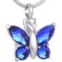 Butterfly Urn Necklace for Ashes - Cremation Jewelry Memorial Keepsake Pendant - Funnel Kit Included …