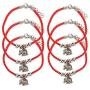 6 Pieces Handmade Kabbalah Red String Bracelets for Women and Men, Adjustable Braided Thread Friendship Jewelry, Gift for Kids, Symbol for Luck, Fortune, Protection and Prosperity