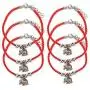 6 Pieces Handmade Kabbalah Red String Bracelets for Women and Men, Adjustable Braided Thread Friendship Jewelry, Gift for Kids, Symbol for Luck, Fortune, Protection and Prosperity