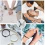 PPJew Couples Bracelet Set Magnetic Mutual Attraction Matching Relationship Adjustable Bracelets for Women Men Boyfriend Girlfirend Lover Him Her Best Friend 2pcs