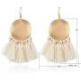 Stamping Tassel Earrings Bohemian Tassle Drop Earrings Hanging Fashion Jewelry for Women