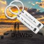 ENSIANTH Doctor Who Inspired Clara and The 11th Doctor Gift The Clever Boy & The Impossible Girl Keychain Set