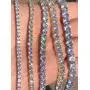 Harlembling Real Solid 925 Sterling Silver Mens Or Womens Tennis Bracelet - 14k Yellow & Rose Gold Finish Over Solid 925 Silver - 3-6mm - 6-9'' Iced One Row Bracelet