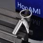 HooAMI Angel Wing Charm Memorial Urn Necklace/Keychain Cremation Jewelry for Ashes Keepsake Pendant