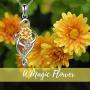 ONEFINITY Sunflower Necklace Sterling Silver Musical Note Sunflower Pendant Jewelry Gifts for Women