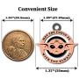 MYPRINTON Baby Yoda Hard Enamel Pendent Necklace 1.38'' The Child Character Inspired Gift Idea Matte Copper
