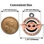 MYPRINTON Baby Yoda Hard Enamel Pendent Necklace 1.38'' The Child Character Inspired Gift Idea Matte Copper MYPRINTON Baby Yoda Hard Enamel Pendent Necklace 1.38'' The Child Character Inspired Gift Idea Matte Copper
