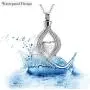 Cremation Necklace Memorial Jewelry Stainless Steel Crystal Pendant Locket Keepsake Urn Necklace for Ashes Cremation Necklace Memorial Jewelry Stainless Steel Crystal Pendant Locket Keepsake Urn Necklace for Ashes