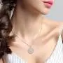 925 Sterling Silver Good Luck Irish Celtic Knot Round Pendant Necklaces for Women Girls, Box Chain 18'' 925 Sterling Silver Good Luck Irish Celtic Knot Round Pendant Necklaces for Women Girls, Box Chain 18''