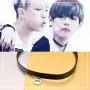 nemoyard Custom BTS Merchandise Choker Necklace with Gift Box for Women Girls nemoyard Custom BTS Merchandise Choker Necklace with Gift Box for Women Girls