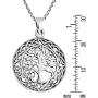 AeraVida Mystic Celtic Frame Eternal Tree of Life .925 Sterling Silver Pendant Necklace