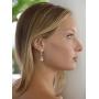 Mariell Pear-Shaped Cubic Zirconia Drop Earrings with Tapered Top - Great for Brides, Proms & Bridesmaids