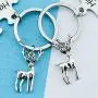 Her Buck His Doe Couple Keychain Promise Gift Funny Wedding Jewelry Gifts Her Buck His Doe Couple Keychain Promise Gift Funny Wedding Jewelry Gifts