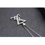 PJ Jewelry Sigil of Lucifer Pendant Satanic Symbol Stainless Steel Seal of Satan Necklace,Free 20'' Chain