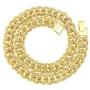 Cuban Mens Chain, Fake Diamond Jewelry, Fake Gold Plated Ladies Necklace, Hip-Hop Fake 24K Gold,Fake Silver, Fashion Personality Jewelry, Suitable for Boys and Girls(8/18/20/24/30inch)