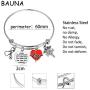 BAUNA Nurse Bracelet Never Underestimate The Difference You Made and The Lives You Touched Heartbeat Stethoscope RN Jewelry Retirement Gifts for Nurses