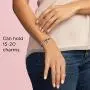 PANDORA Jewelry Moments Snake Chain Charm Sterling Silver and 14K Yellow Gold Bracelet