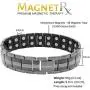 MagnetRX® Ultra Strength Magnetic Therapy Bracelet - Arthritis Pain Relief and Carpal Tunnel Magnetic Bracelets for Men - Adjustable Length with Sizing Tool (Gunmetal) MagnetRX® Ultra Strength Magnetic Therapy Bracelet - Arthritis Pain Relief and Carpal Tunnel Magnetic Bracelets for Men - Adjustable Length with Sizing Tool (Gunmetal)